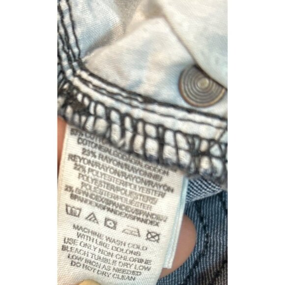 Free People Womens Mid-Rise Flare Leg Jeans Size 25 Seam Detail Y2K 90s Skater - Picture 6 of 6